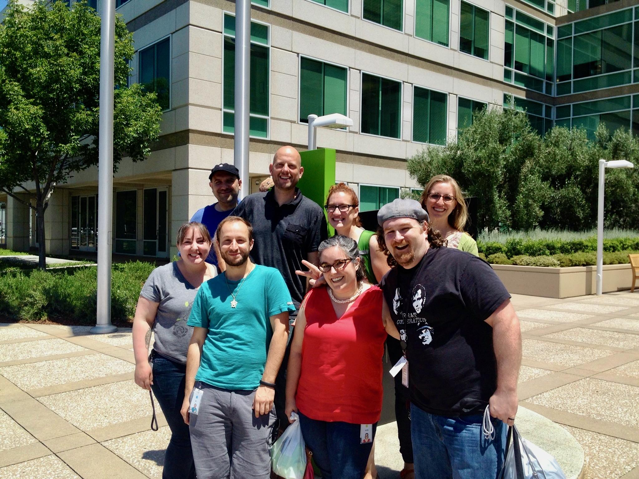 Jason attending training at Apple Headquarters in Cupertino, California.