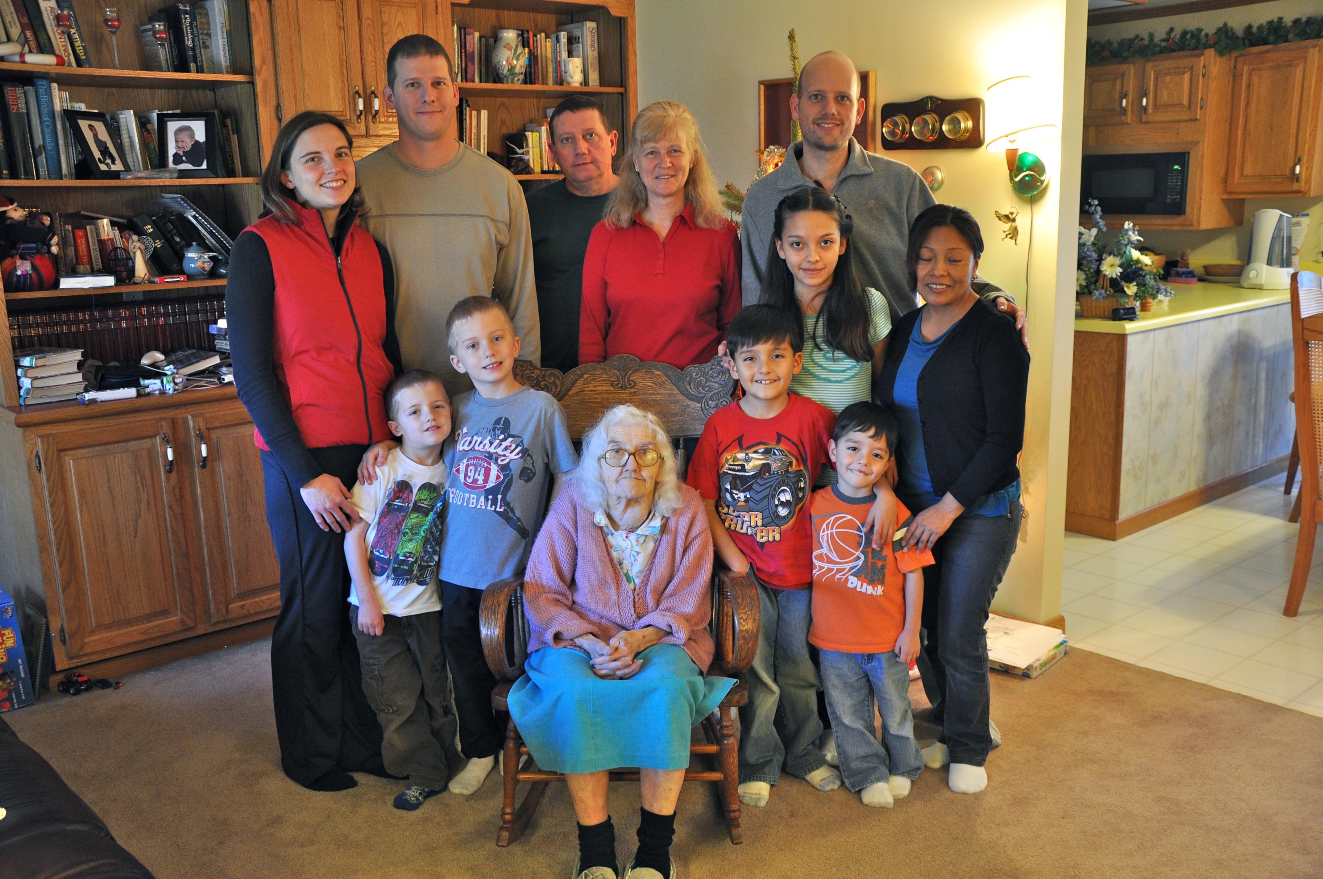 The Skipper Family at Christmas in Garrett County, MD (December 2011)