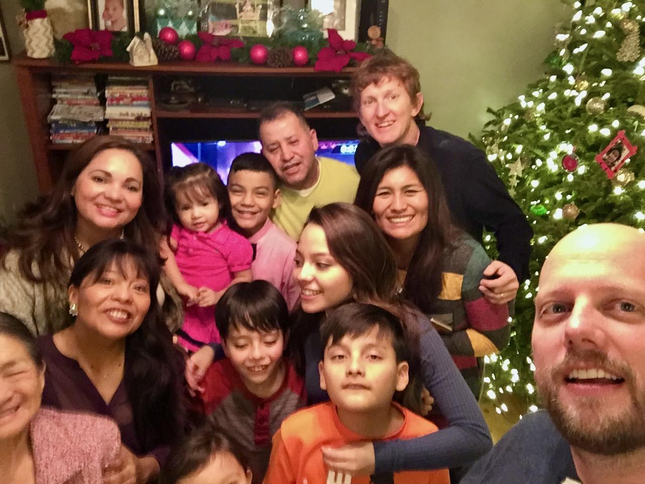 The Skippers celebrating New Year's Day 2017 with friends from Journey Church in Rome, Georgia.